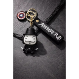 3D PVC Figure Keychain - Horror - V Holding Daggers