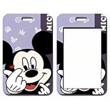 ID Card Badge Holder - Mickey & Friends - Mickey Mouse Purple Heart Finger
