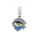 Bracelet Charm - Harry Potter - character with broom on blue crest