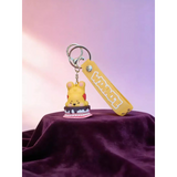 3D PVC Figure Keychain - Winnie the Pooh - Pooh Sleeping On Cake