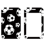 ID Card Badge Holder - Soccer Ball Pattern
