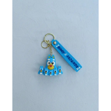 3D PVC Figure Keychain - Bluey - With Mini S