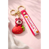 3D PVC Figure Keychain - Toy Story - Lotso Peeking Strawberry