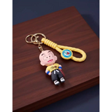 3D PVC Figure Keychain - Dragon Ball Z - Krillin Yellow Shirt