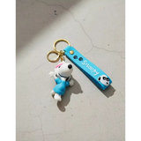 3D PVC Figure Keychain - Peanuts - Snoopy Running Outfit
