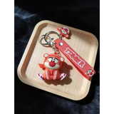 3D PVC Figure Keychain - Winnie the Pooh - Tigger Hooded Sitting