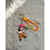 3D PVC Figure Keychain - One Piece Usopp - Usopp Holding Bomb