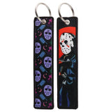 Embroidery Keychain - Friday the 13th - Jason Voorhees Mask And Hockey Mask Pattern