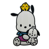 Sanrio Pochacco with Chick PVC keychain