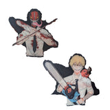 3D Lenticular Sticker - Chainsaw Man - Denji Chainsaw Devil and Human Two Forms