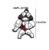 Bracelet Charm - Lilo & Stitch - Stitch sitting black and white