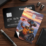 Credit Card Skin Sticker - WALL-E - Holding Flower At Sunset