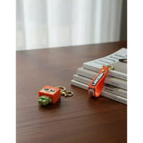 3D PVC Figure Keychain - Minecraft - Glow Squid Head