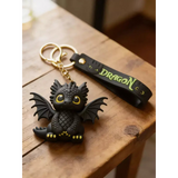 3D PVC Figure Keychain - How to Train Your Dragon - Chibi Toothless Sitting Variant 2