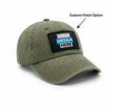 Vintage Washed Dad Hat (Unisex) – Custom Patch Option