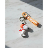 3D PVC Figure Keychain - Peanuts - Snoopy Flying Ace Walking