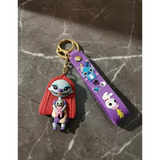 3D PVC Figure Keychain - The Nightmare Before Christmas - Sally Holding Doll