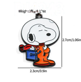 Bracelet Charm - Peanuts - Snoopy in red striped shirt