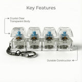 Fidget Toy - Mechanical Keyboard Switch Keychain With LED