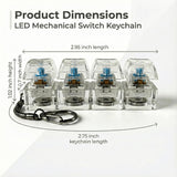 Fidget Toy - Mechanical Keyboard Switch Keychain With LED
