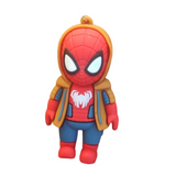 3D PVC Figure Keychain - Spider-Man - Chibi Hoodie