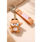 3D PVC Figure Keychain - Garfield - Angry Running Tear