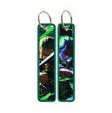 Embroidery Keychain - One Piece - Roronoa Zoro (Battle Scene)