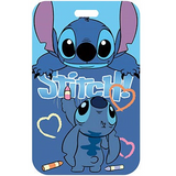 ID Card Badge Holder - Lilo & Stitch (Disney) - Stitch Hugging Plush Heart Doodles