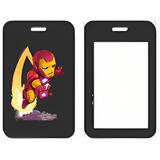 ID Card Badge Holder - Marvel - Chibi Iron Man Flying Upwards