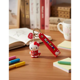 3D PVC Figure Keychain - Hello Kitty - Red Cheongsam Lantern
