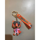 3D PVC Figure Keychain - Zootopia - Nick Wilde Pink Shirt Sunglasses