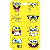 ID Card Badge Holder - SpongeBob SquarePants - SpongeBob Faces Yellow Pattern