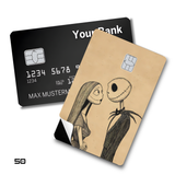 Credit Card Skin Sticker - The Nightmare Before Christmas - Jack and Sally Staring Lovingly