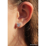 Stud Earrings - Disney - Mickey Mouse Zircon