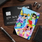 Credit Card Skin Sticker - Powerpuff Girls - Pop Art Powerpuff Girls - Holographic