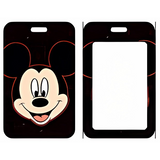 ID Card Badge Holder - Mickey & Friends - Mickey Mouse Smiling Face Black Card