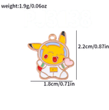 Bracelet Charm - Pokemon - Pikachu yellow electric mouse