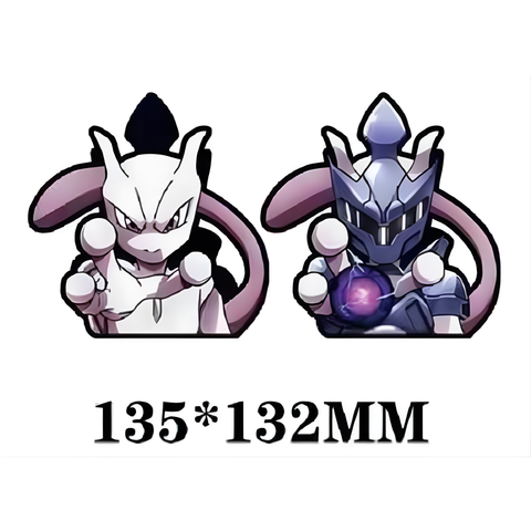 3D Lenticular Sticker - Pokémon - Mewtwo & Armored Mewtwo
