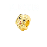 Bracelet Charm - Disney - gold Mickey Mouse icon spacer bead