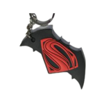 DC Comics Batman V Superman Logo PVC keychain