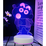 3D LED Night Light - Crayon Shin-chan - Shin-chan greeting