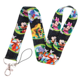 Lanyard - Disney - Mickey Mouse, Minnie Mouse, Donald Duck, Goofy, Pluto