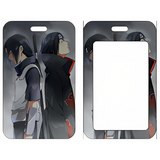 ID Card Badge Holder - Naruto - Itachi And Sasuke Uchiha Back To Back