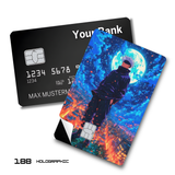 Credit Card Skin Sticker - Jujutsu Kaisen - Gojo Under Full Moon City - Holographic