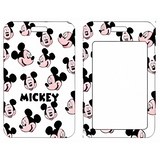 ID Card Badge Holder - Mickey & Friends - Mickey Mouse Heads Pattern White