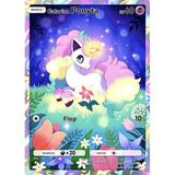 Card Keychain - Pokémon - Galarian Ponyta basic Custom art, full holographic border