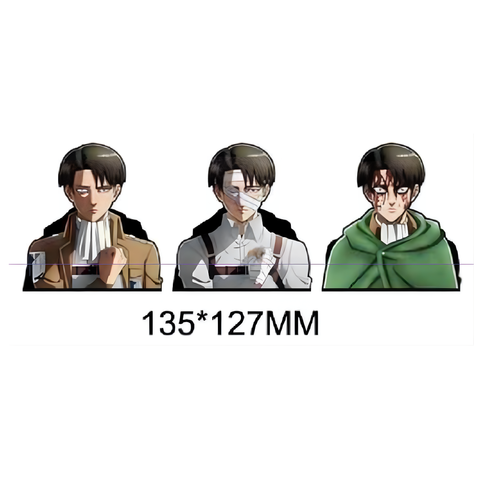 3D Lenticular Sticker - Attack on Titan - Levi Ackerman Survey Corps Uniform & Green Cloak