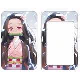 ID Card Badge Holder - Demon Slayer - Nezuko Kamado In Kimono With Bamboo