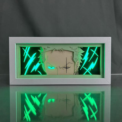 3D Paper Carving Light Lamp - Roronoa Zoro