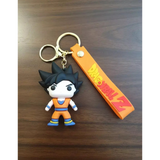 3D PVC Figure Keychain - Dragon Ball Z - Chibi Goku Orange Gi